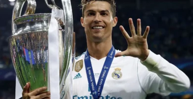 Psicología del deporte fútbol, Cristiano Ronaldo ganando su quinta champions